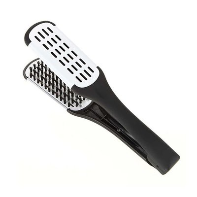Hair Expert Hairbrush Black/White Гребінець-зажим HE0009 фото